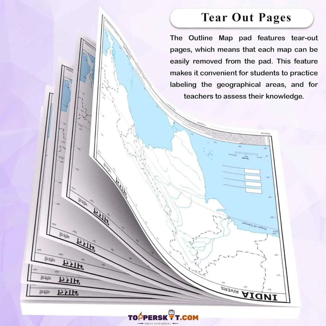 (10 Pcs.) India - River Map