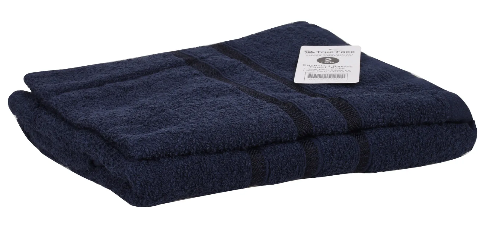 2 Pack Egyptian Cotton Bathroom Towels Set