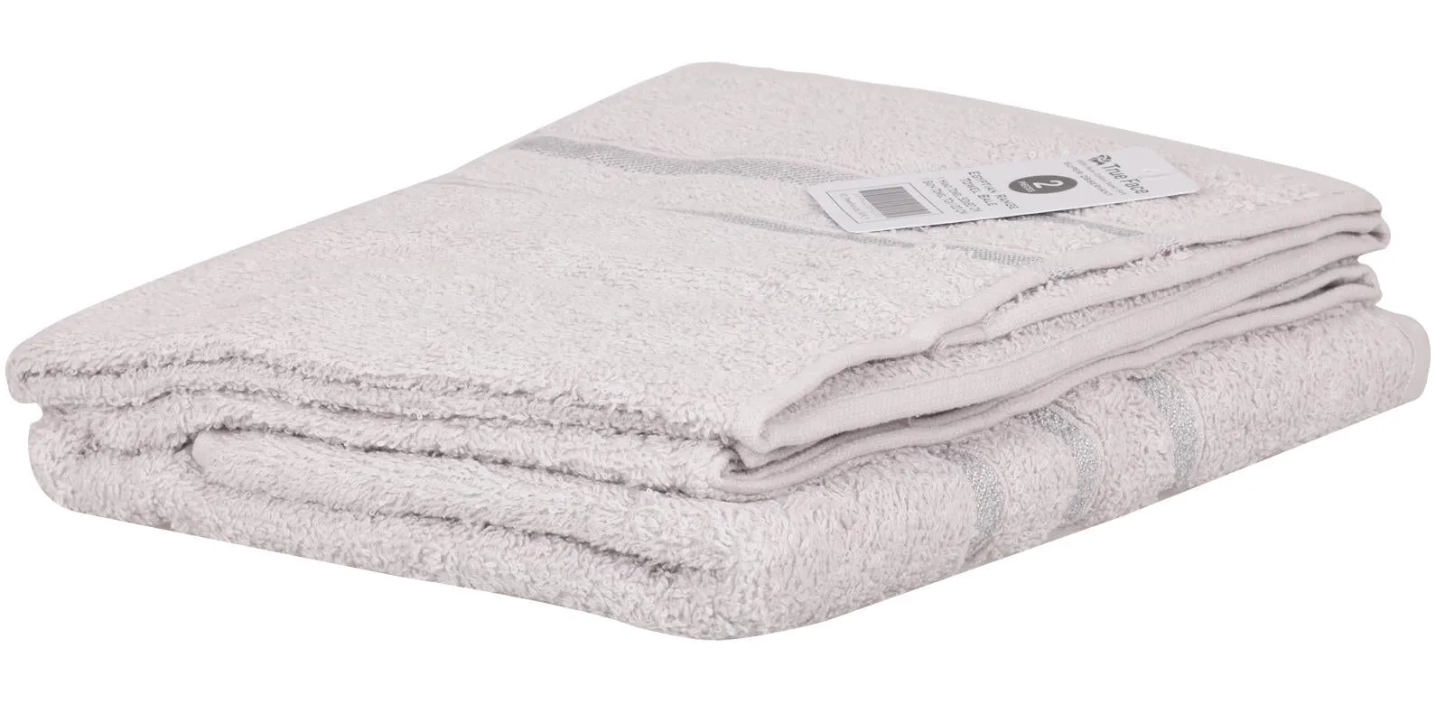 2 Pack Egyptian Cotton Bathroom Towels Set