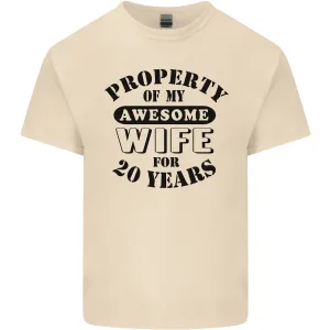 20th Wedding Anniversary 20 Year Funny Wife Mens Light Cotton T-Shirt