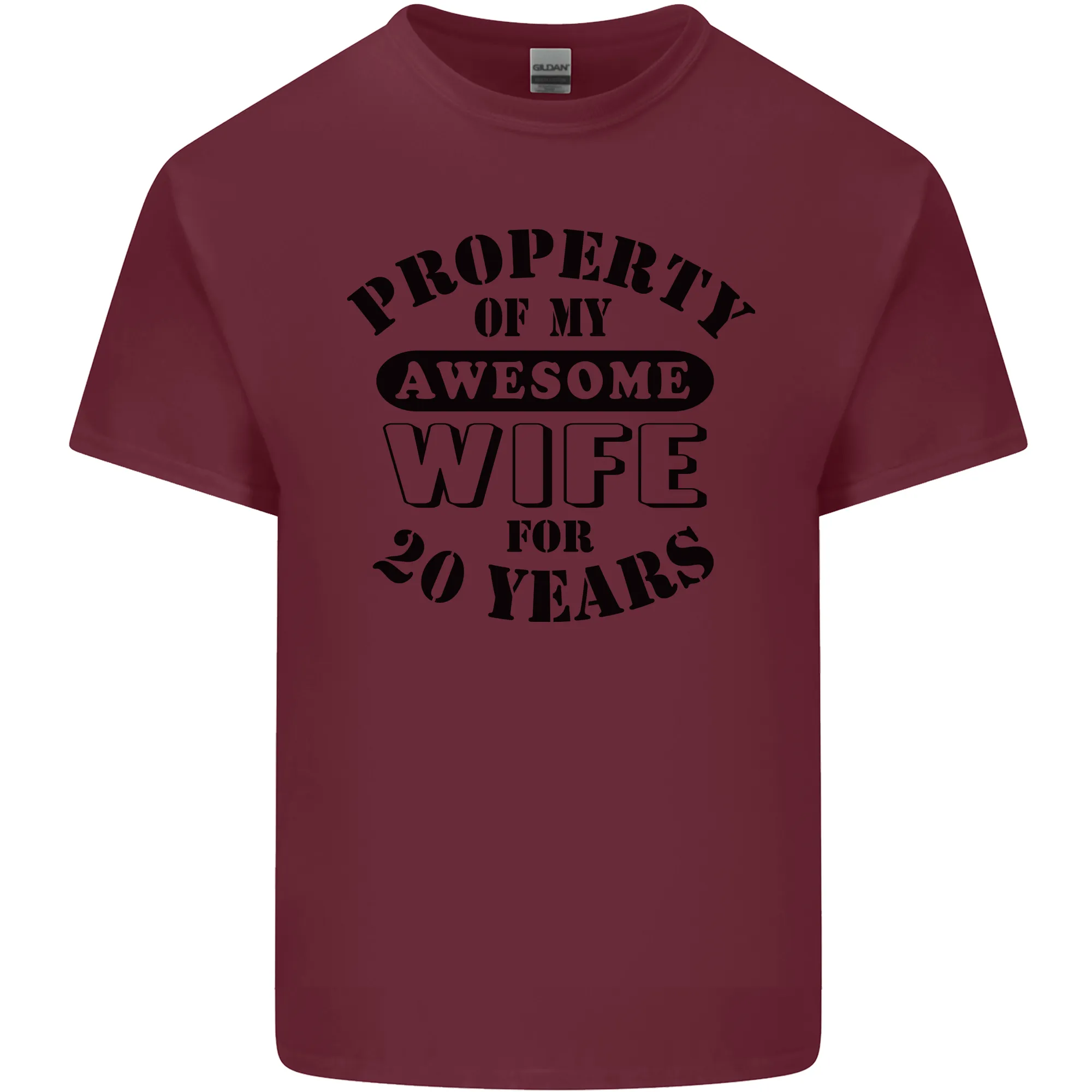 20th Wedding Anniversary 20 Year Funny Wife Mens Light Cotton T-Shirt