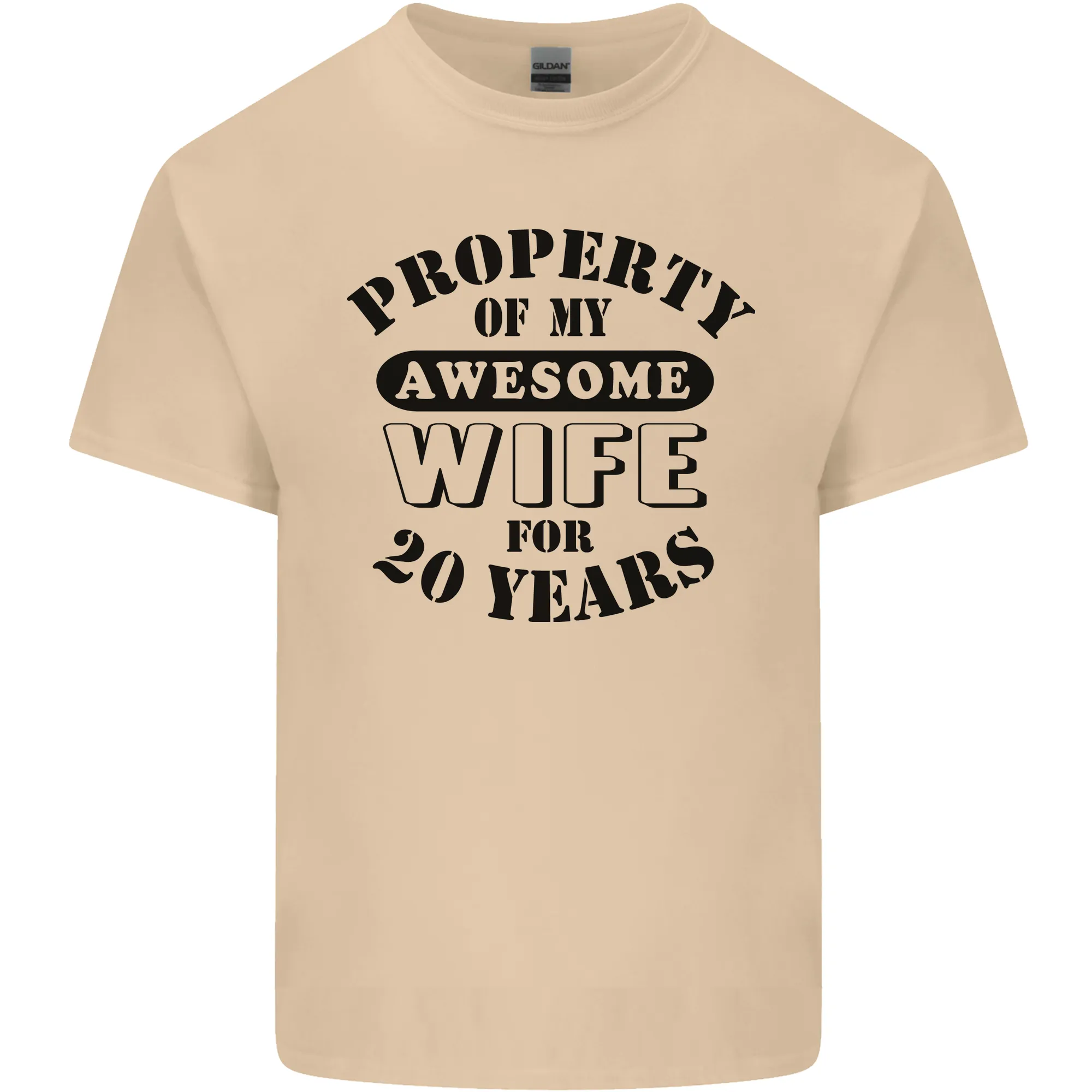 20th Wedding Anniversary 20 Year Funny Wife Mens Light Cotton T-Shirt