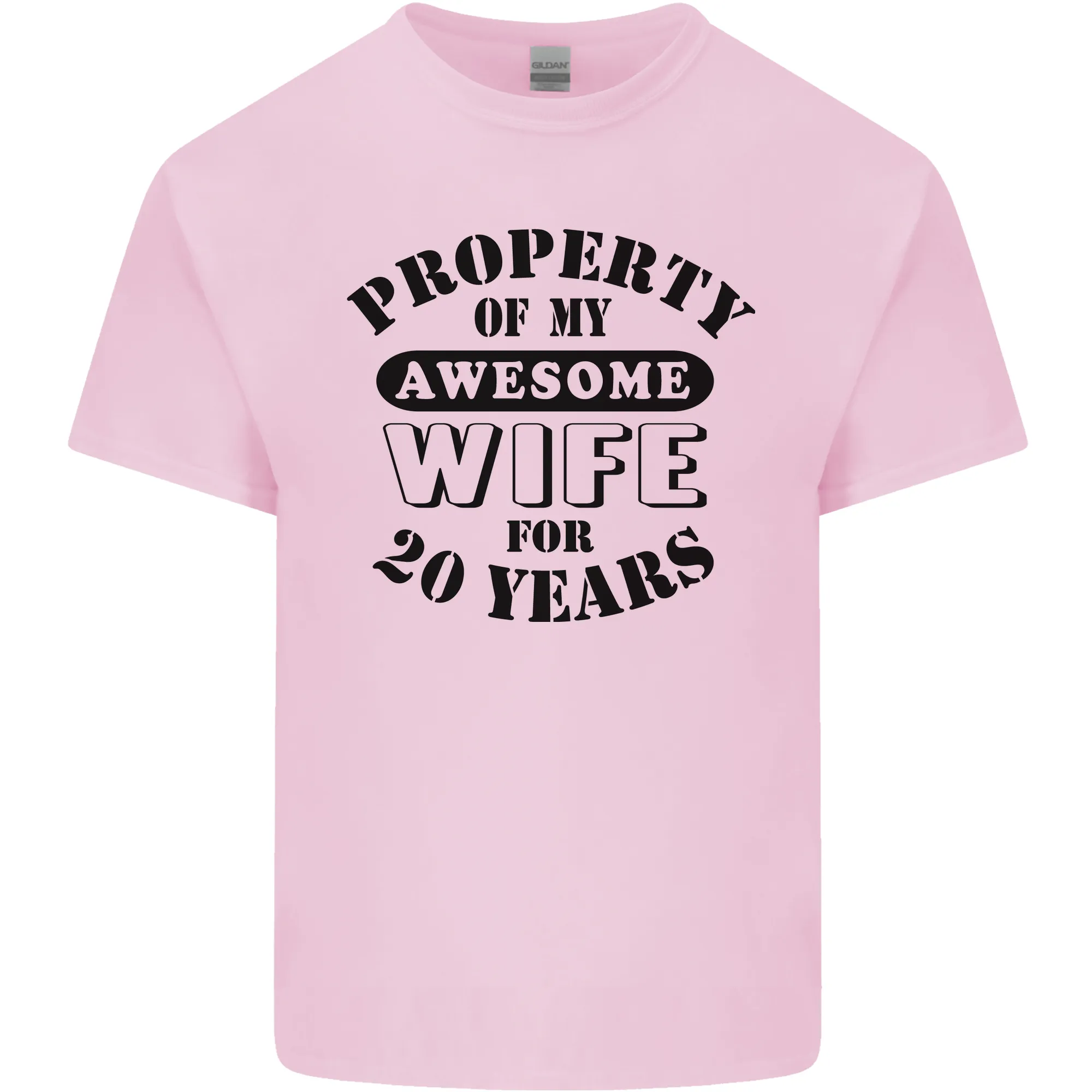 20th Wedding Anniversary 20 Year Funny Wife Mens Light Cotton T-Shirt