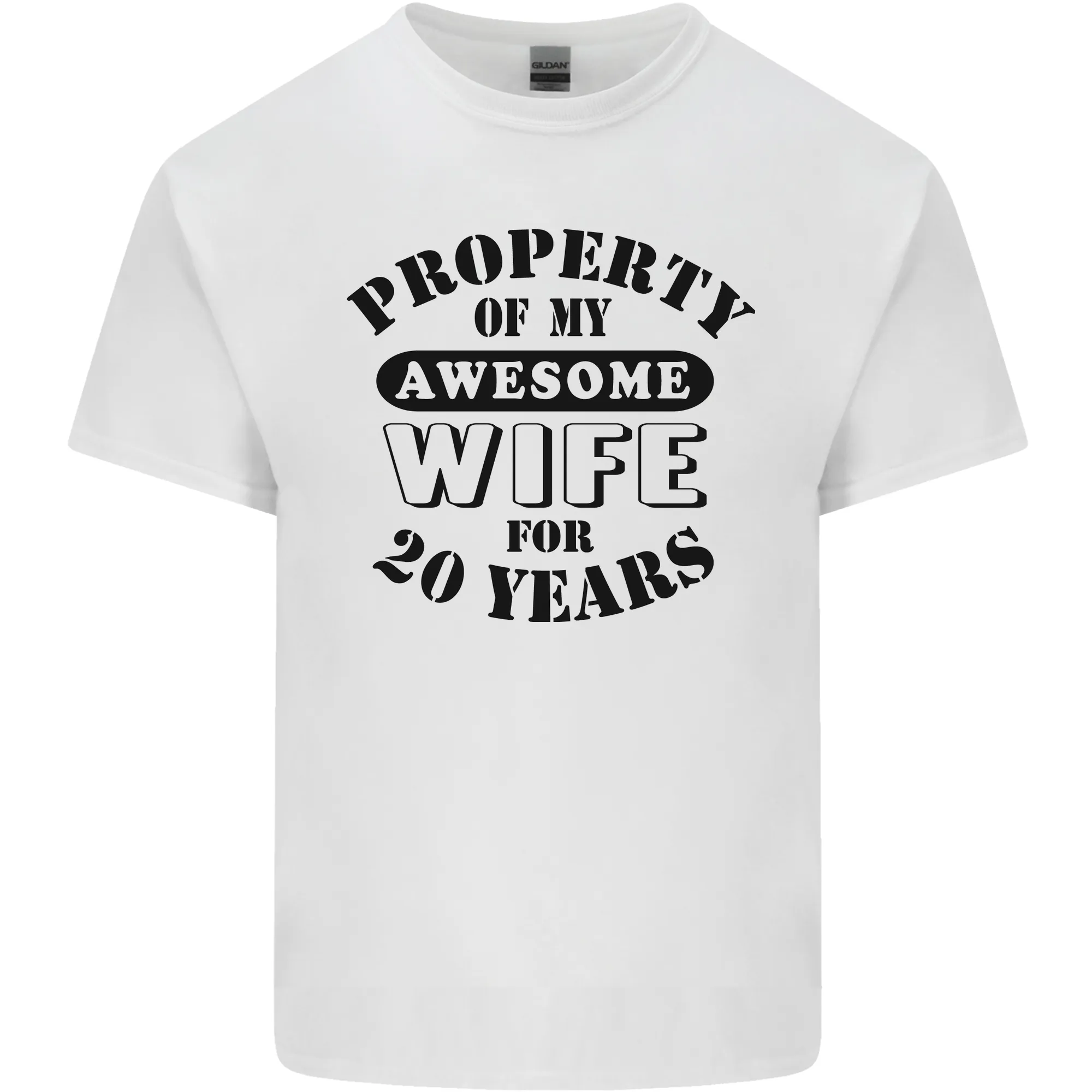 20th Wedding Anniversary 20 Year Funny Wife Mens Light Cotton T-Shirt