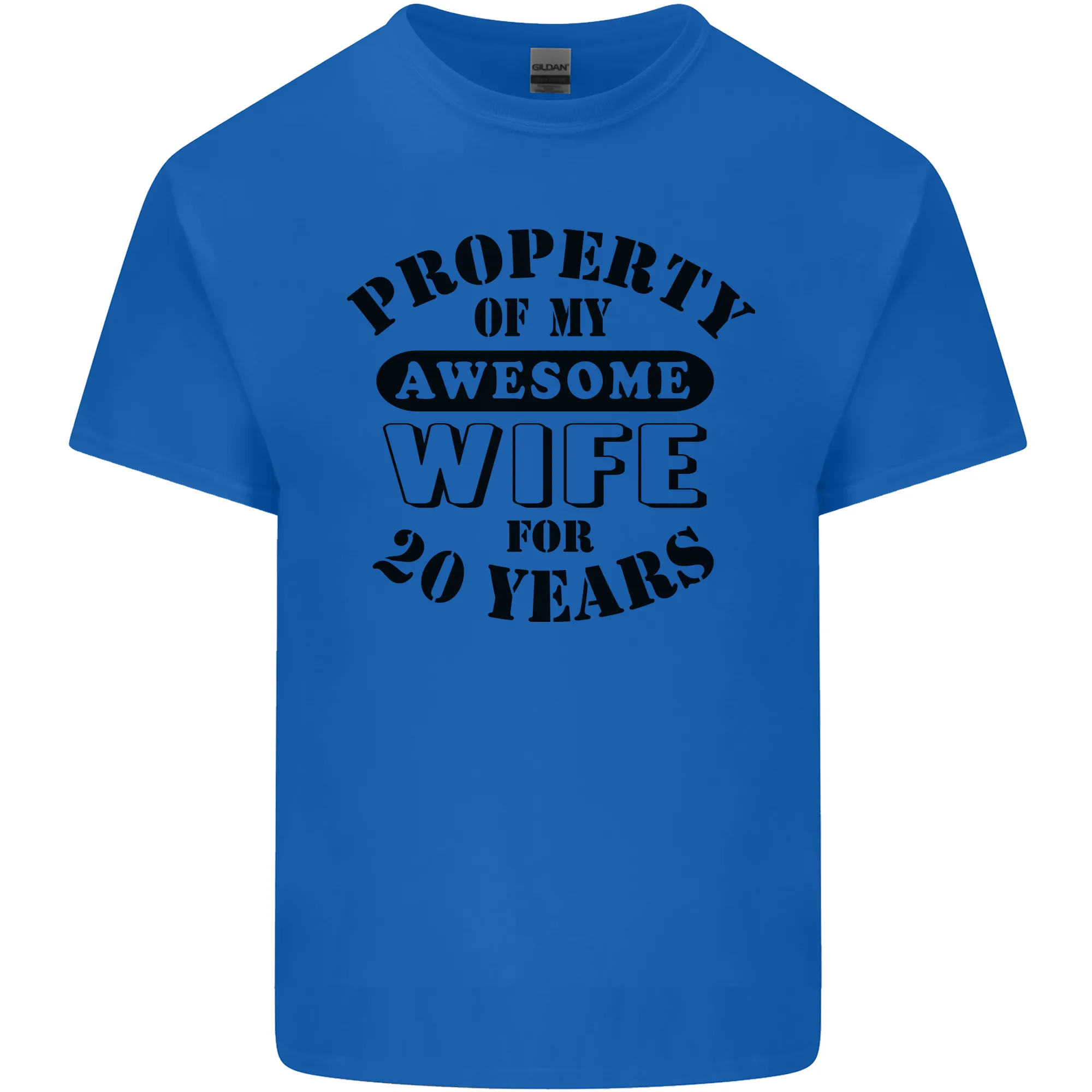 20th Wedding Anniversary 20 Year Funny Wife Mens Light Cotton T-Shirt