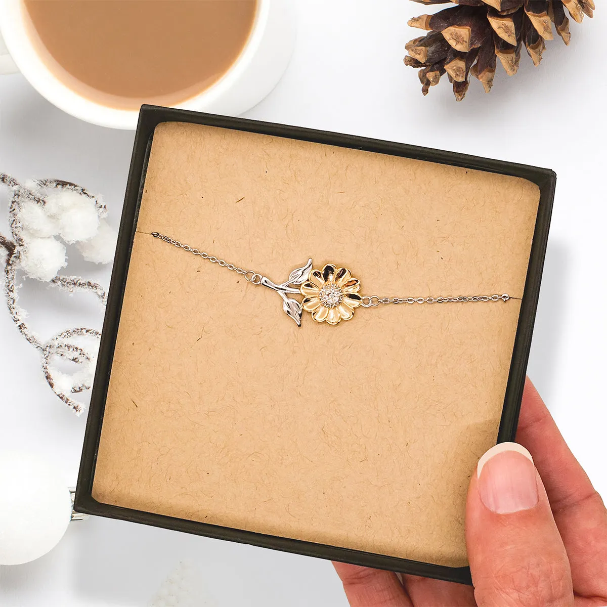 Accountant Sunflower Bracelet - THE WORLDS MOST AVERAGE Gift for Graduation or Christmas, Sure to Inspire Confidence and Hope