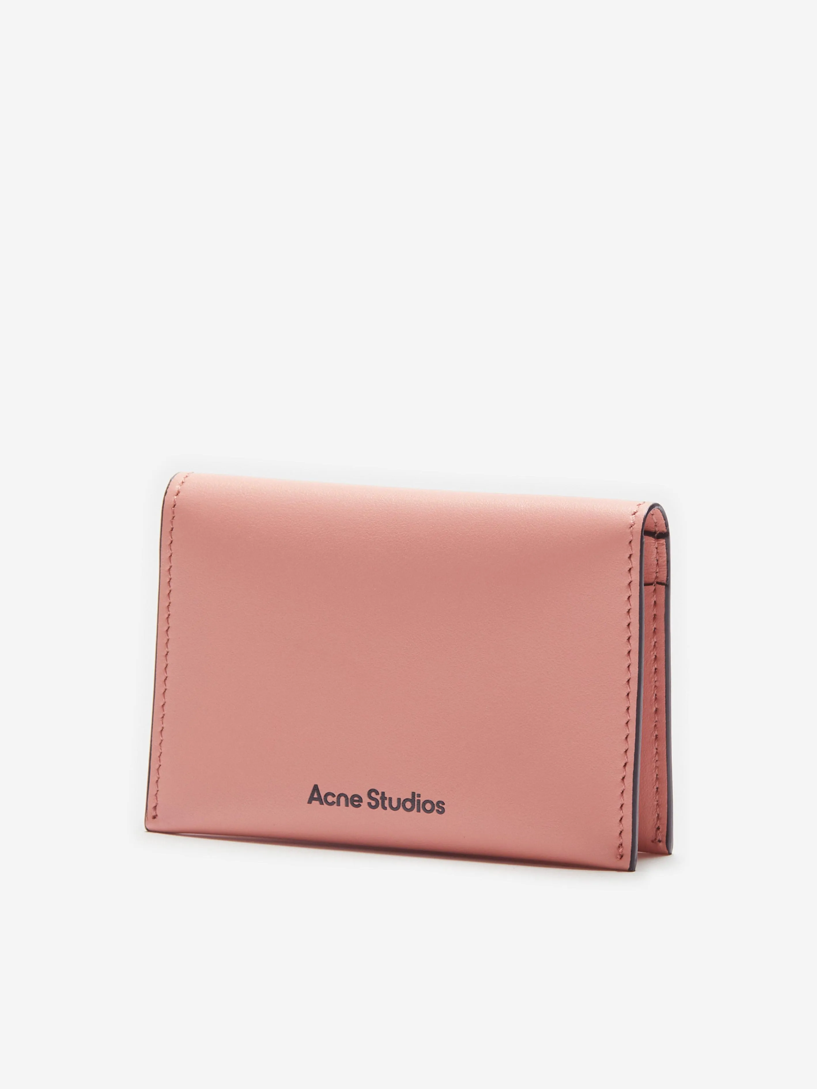 Acne Studios Kids Folded Leather Wallet in Pink (13.5cm)