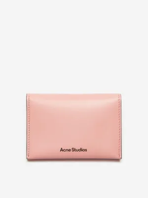 Acne Studios Kids Folded Leather Wallet in Pink (13.5cm)