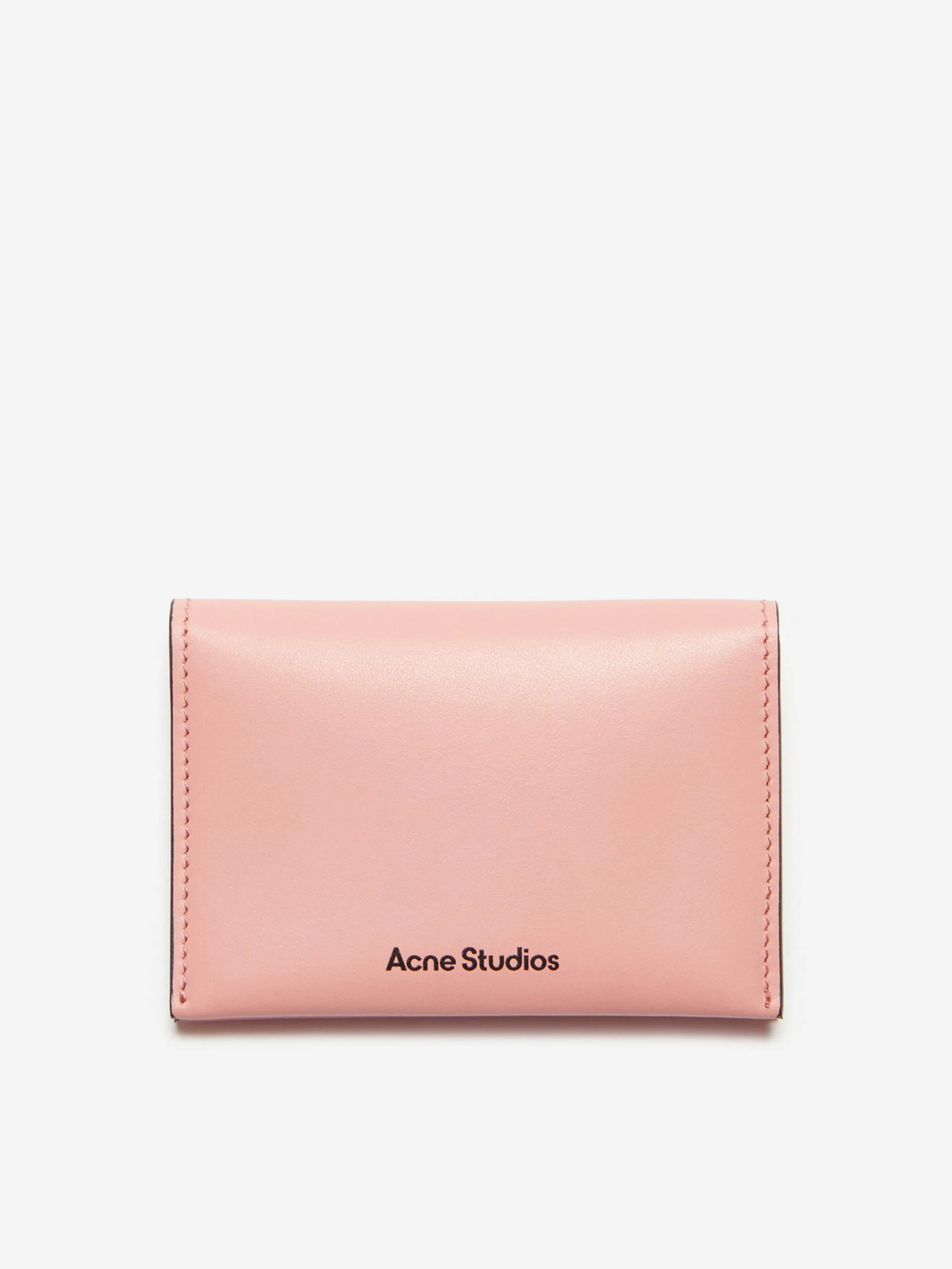 Acne Studios Kids Folded Leather Wallet in Pink (13.5cm)