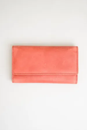 Adrian Klis 105 Ladies Wallet, Light Red, Leather