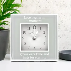 Amore Mirror Border Clock "Eternity"