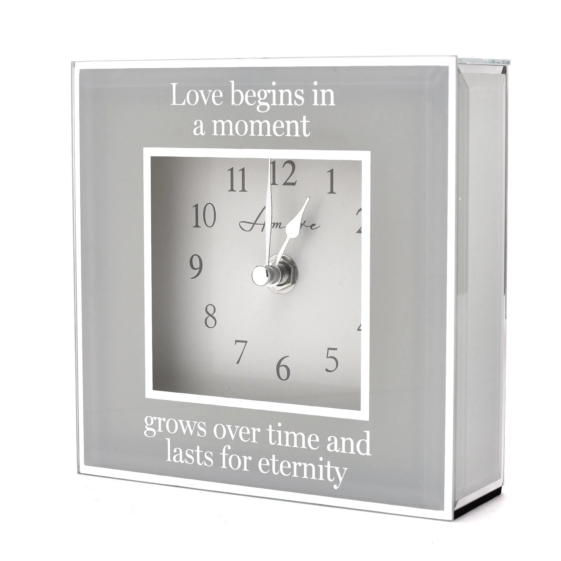 Amore Mirror Border Clock "Eternity"