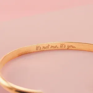 Anti-Valentines Custom Cuff in 14K Gold Fill