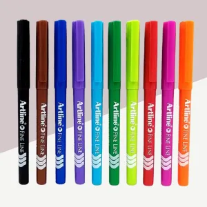 Artline Fine Line 0.4mm Writing Pen (Set of 10)