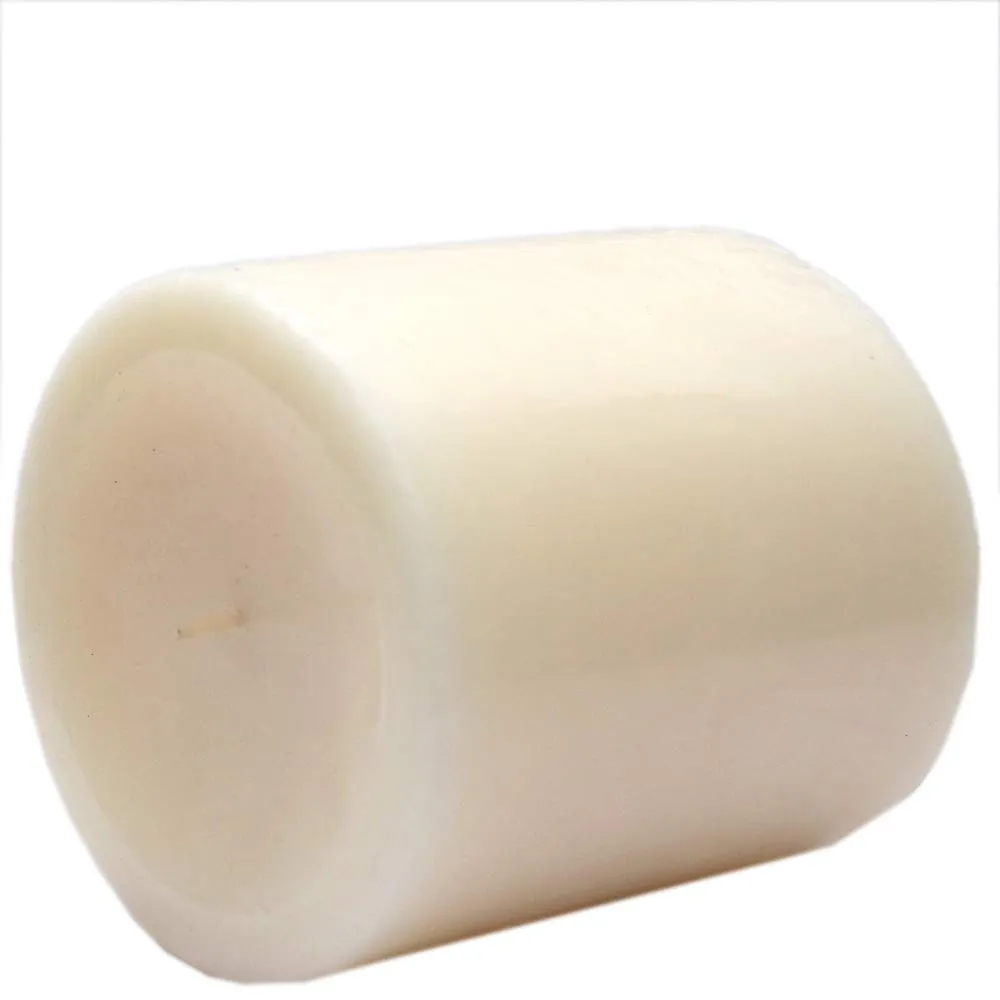 Aura Unscented Round Pillar Candles, 4x4 Inches