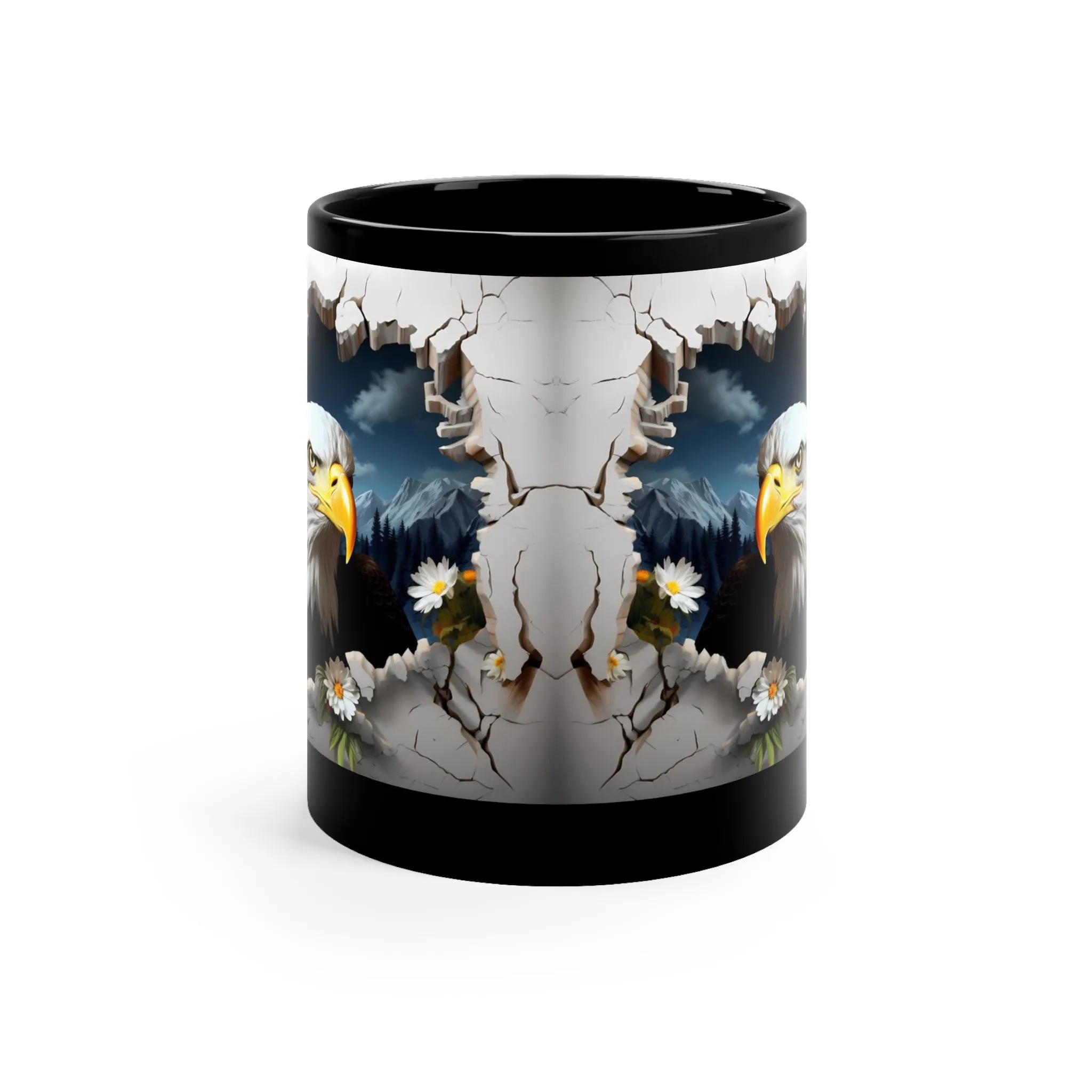 Awesome 3D Eagle Mug - Glossy Black - MUGSCITY - Free Shipping