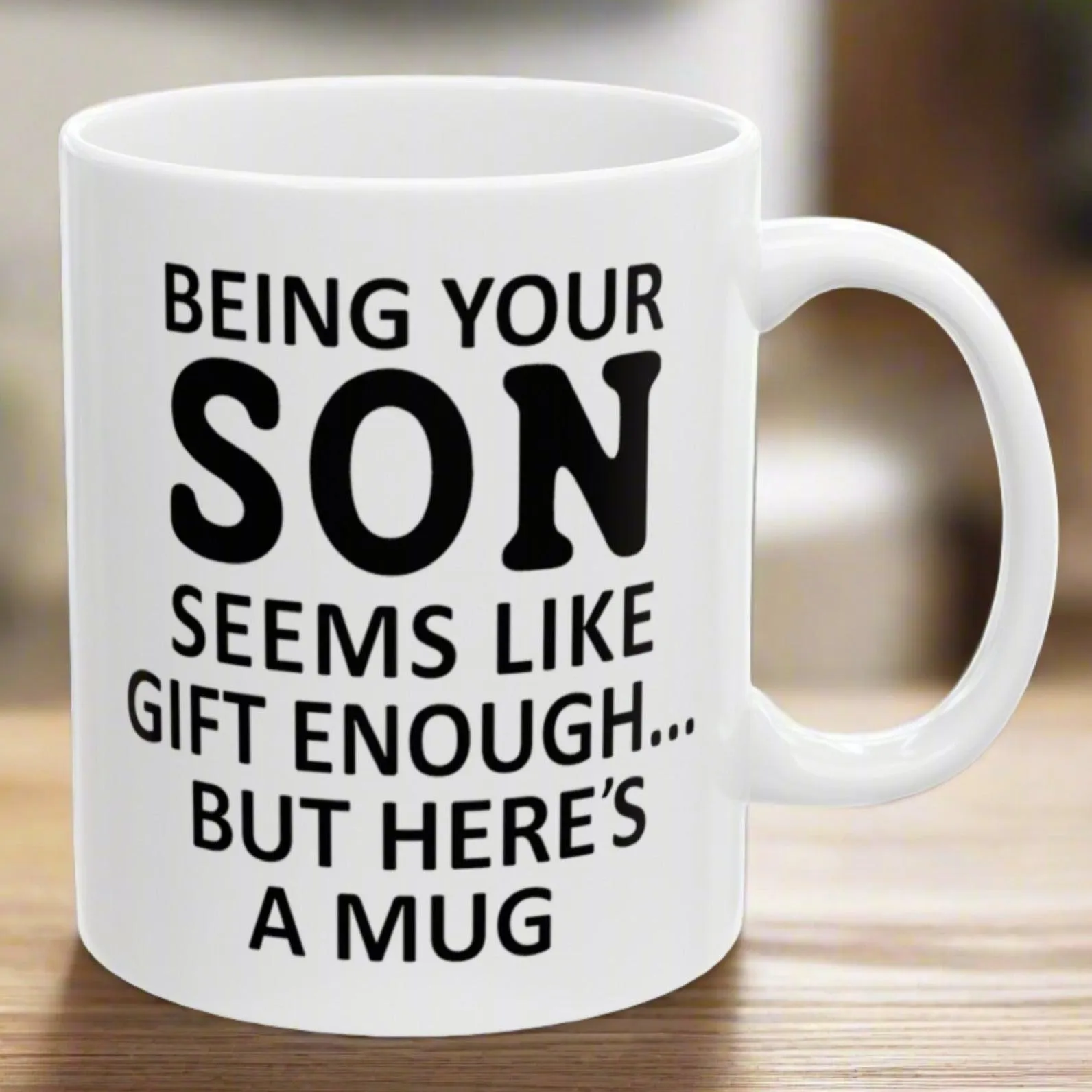 Being Your Son Gifts for Mom from Son, Mom Birthday Christmas Gifts, 11oz Unique Coffee Cup Mug