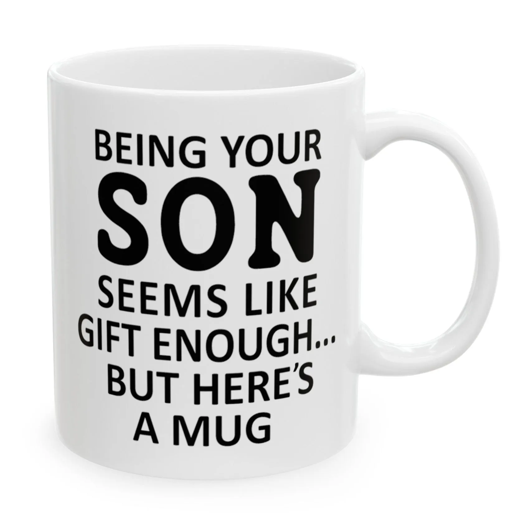 Being Your Son Gifts for Mom from Son, Mom Birthday Christmas Gifts, 11oz Unique Coffee Cup Mug