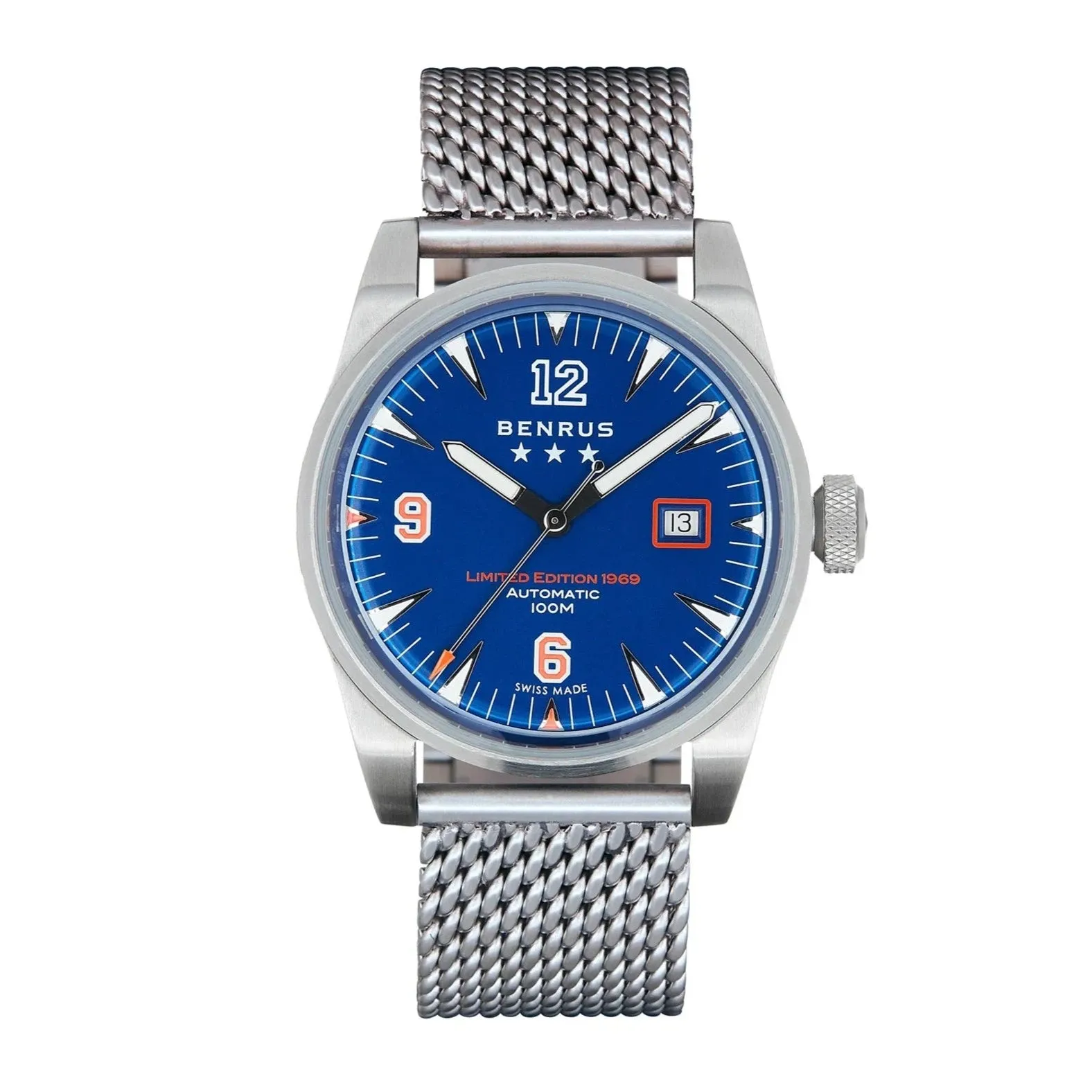 Benrus Men's Classic 1969 Limited Edition Watch Blue