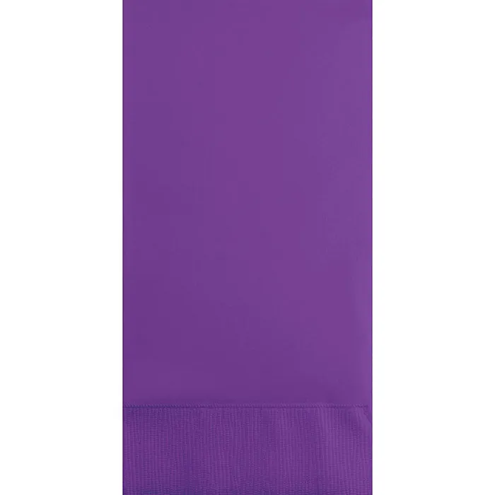 Bulk Amethyst Purple 3 Ply Guest Towels (192 per Case)