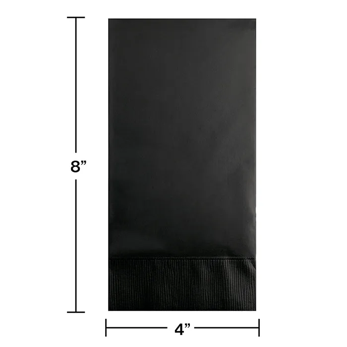 Bulk Black Velvet 3 Ply Guest Towels (192 per Case)