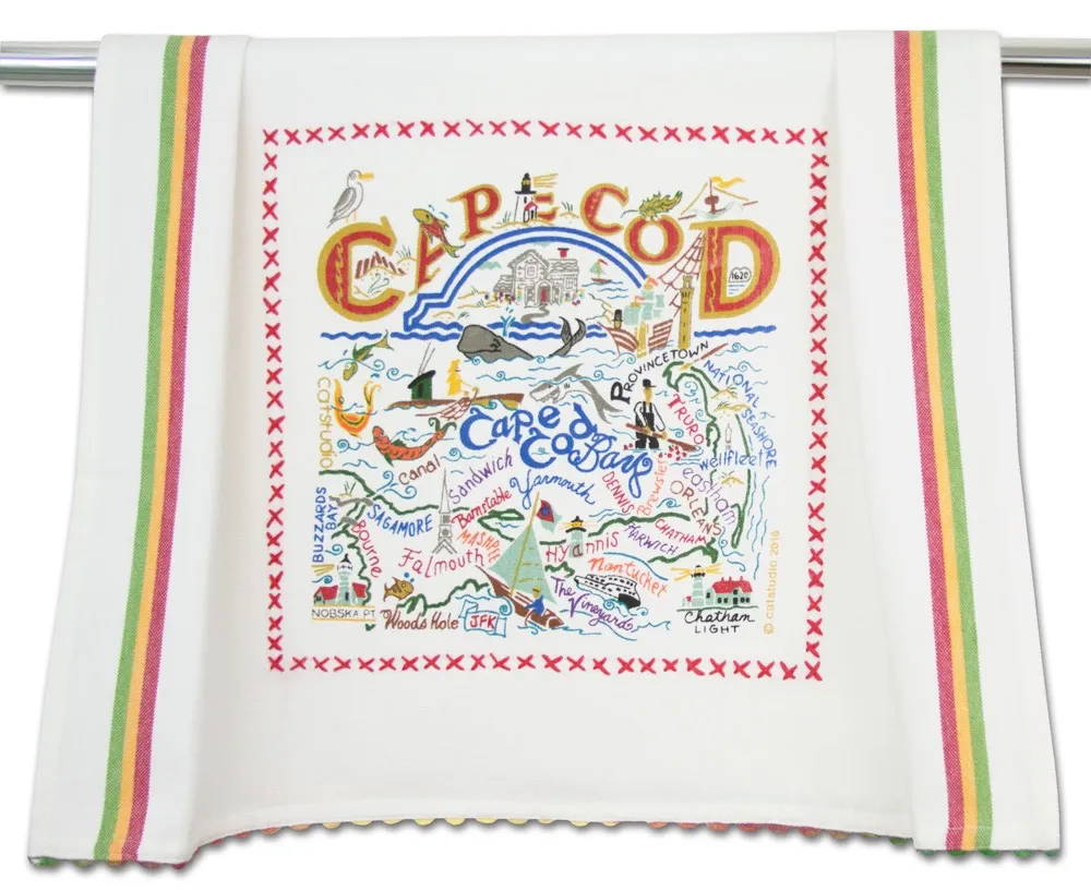 CAPE COD DISH TOWEL BY CATSTUDIO