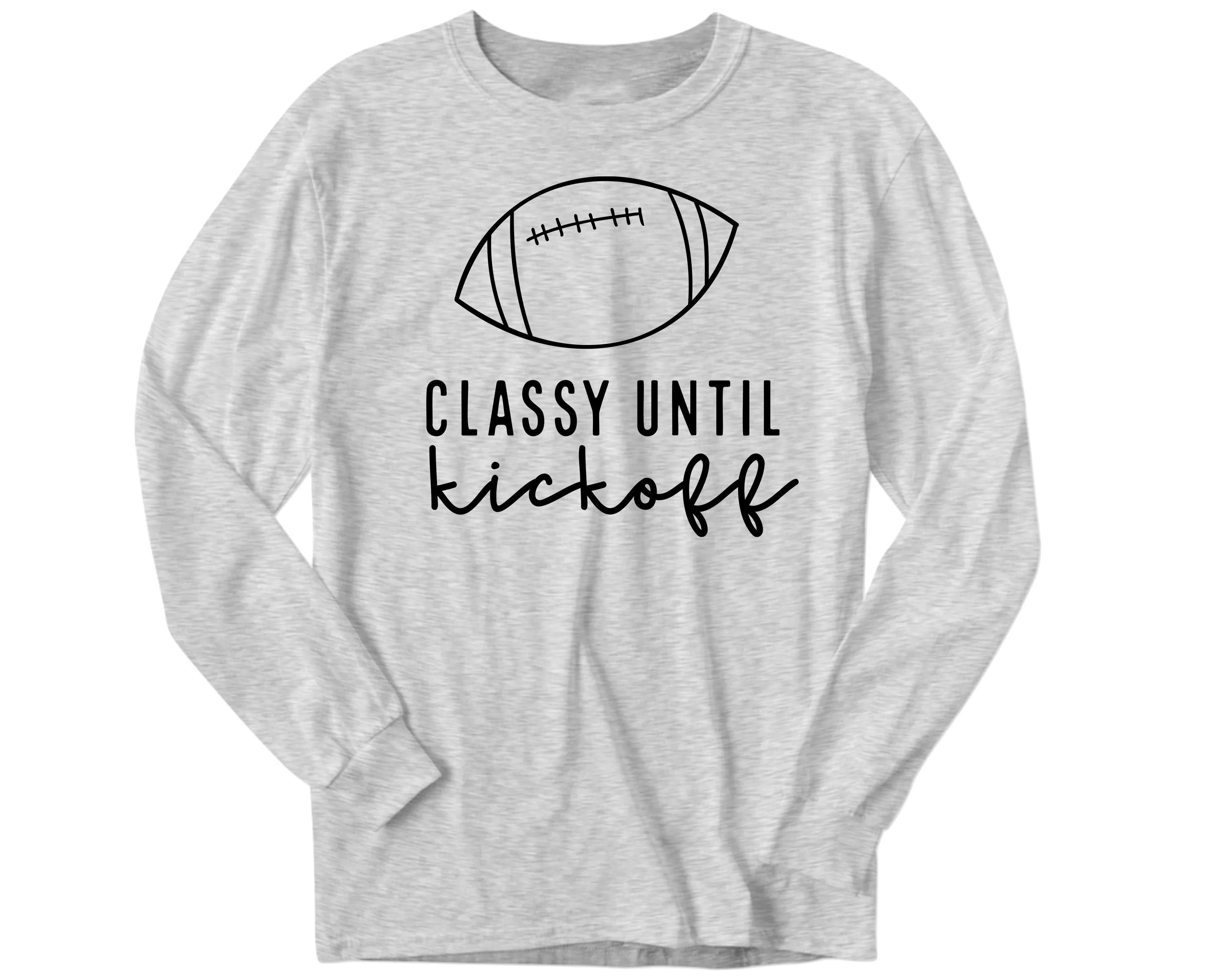 classy until kickoff | graphic top