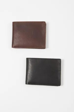 CNP CLEAT BILLFOLD WALLET, BLACK OR COGNAC