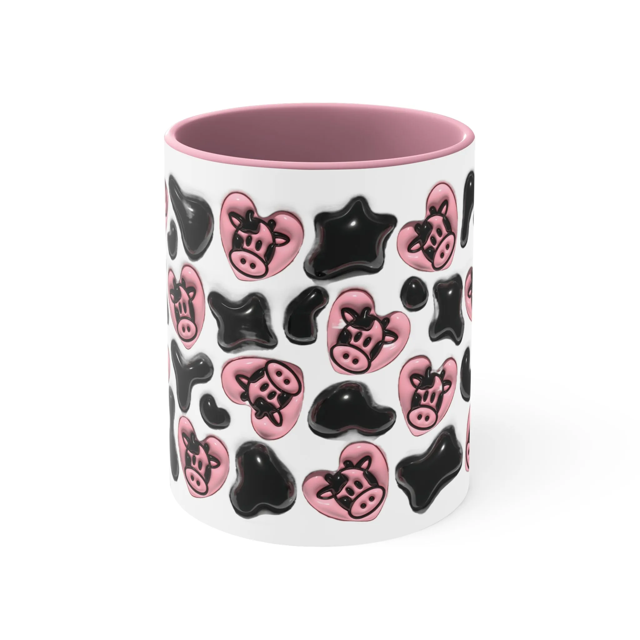 COW LOVERS 3D MUG - Black, Pink - MUGSCITY - Free Shipping