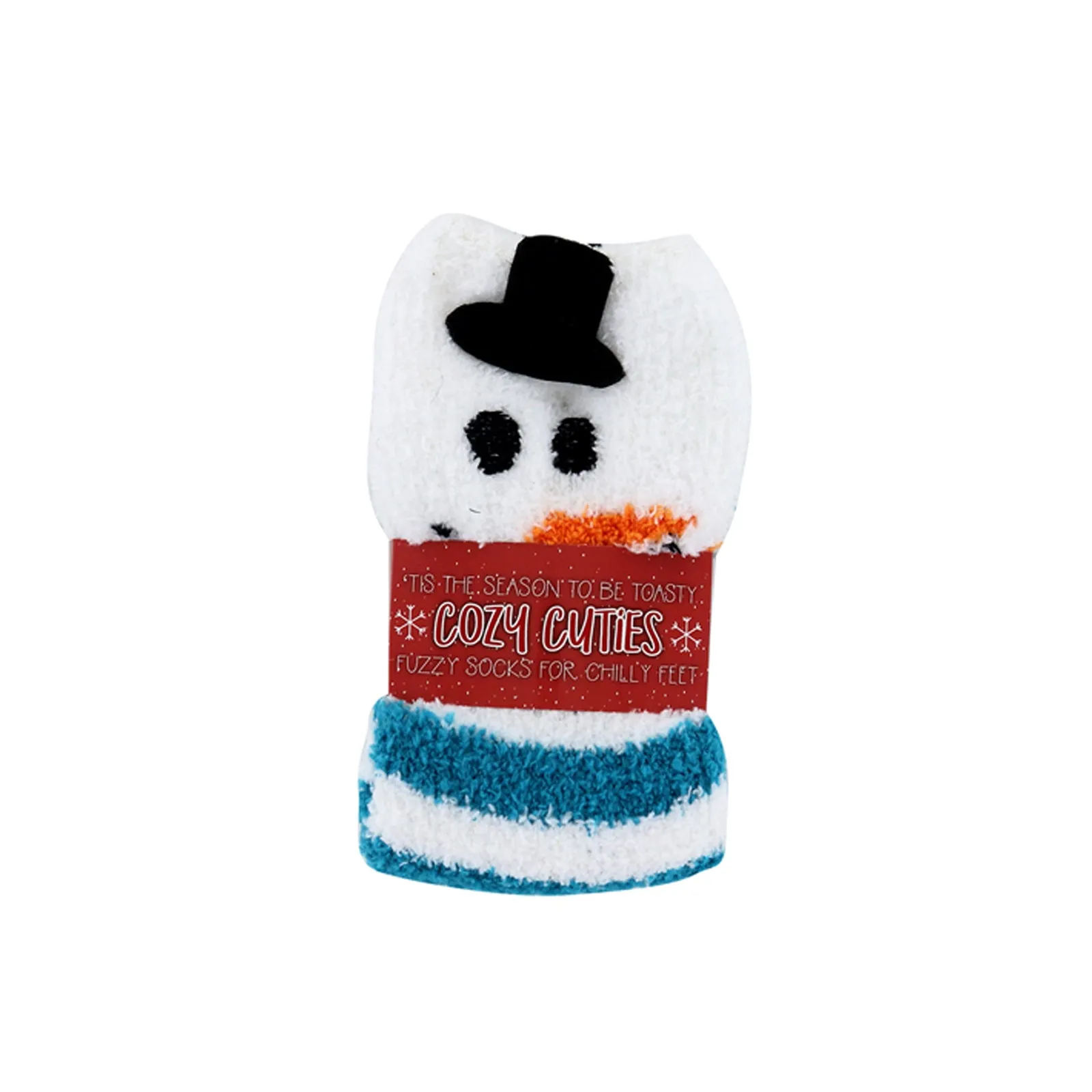 Cozy Cuties Fuzzy Holiday Socks - Snowman