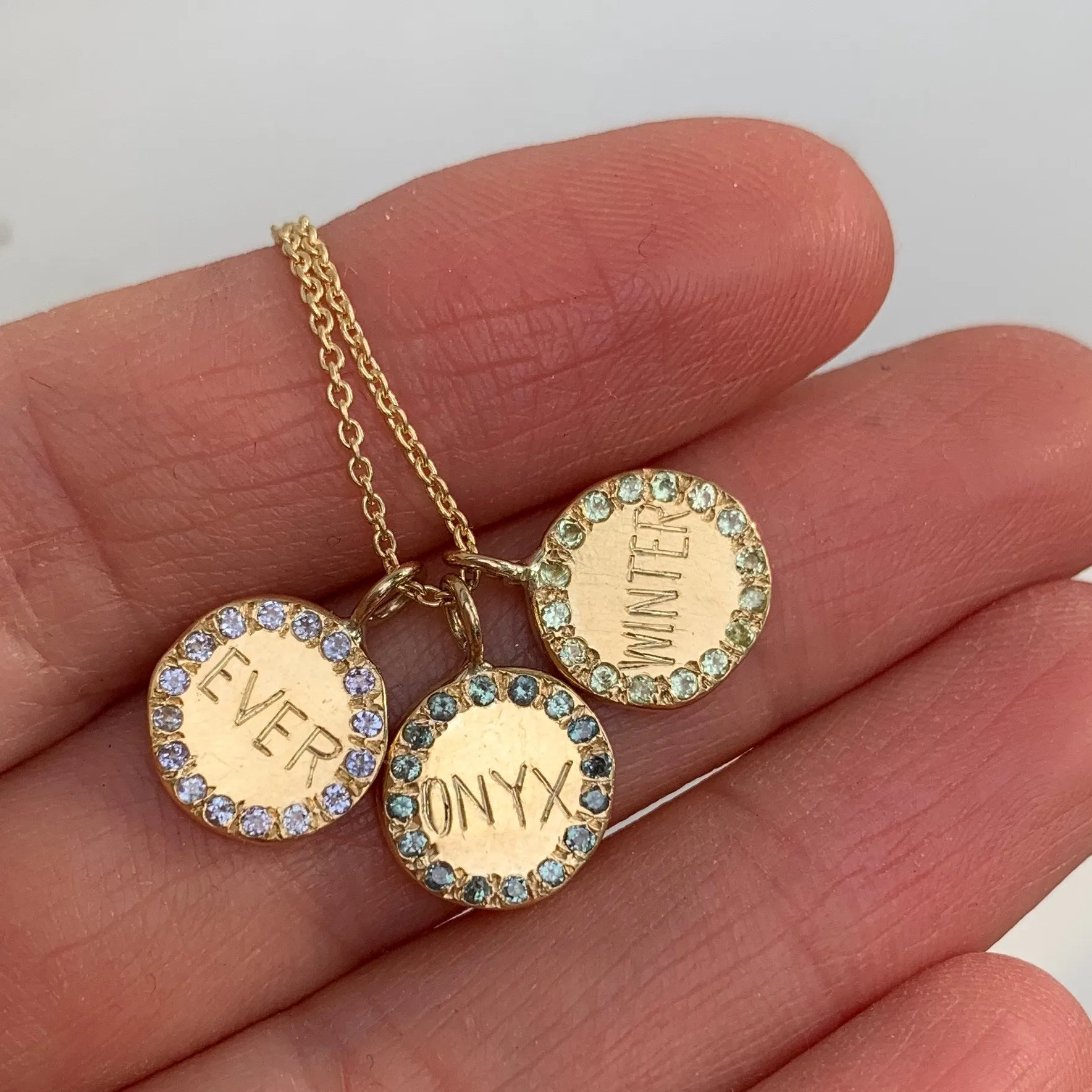 Custom Engravable Circle Charm