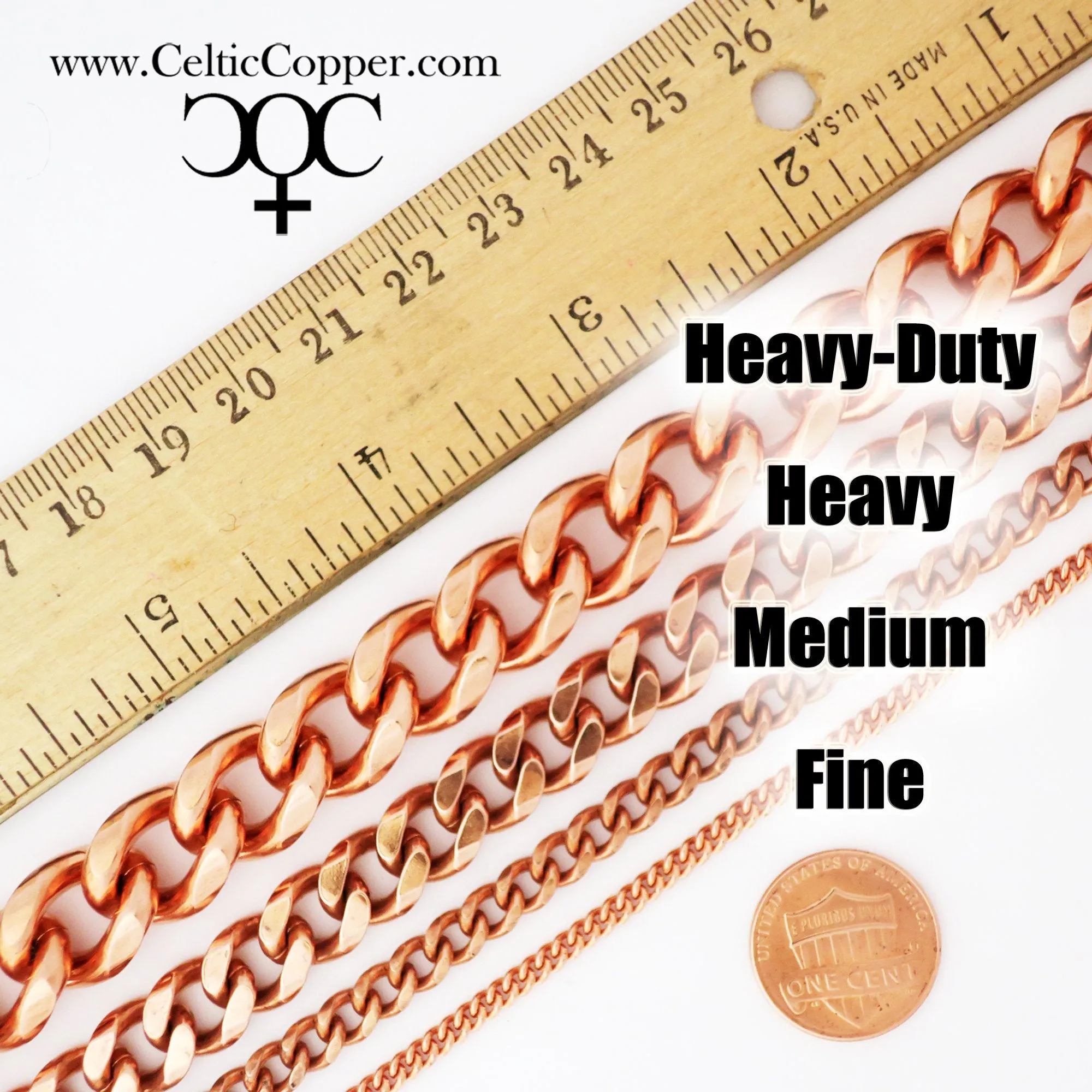 Custom Necklace Chain Copper Cuban Curb Chain Necklace NC71 Fine 3mm Solid Copper Chain For Pendants Custom Copper Chain Necklace