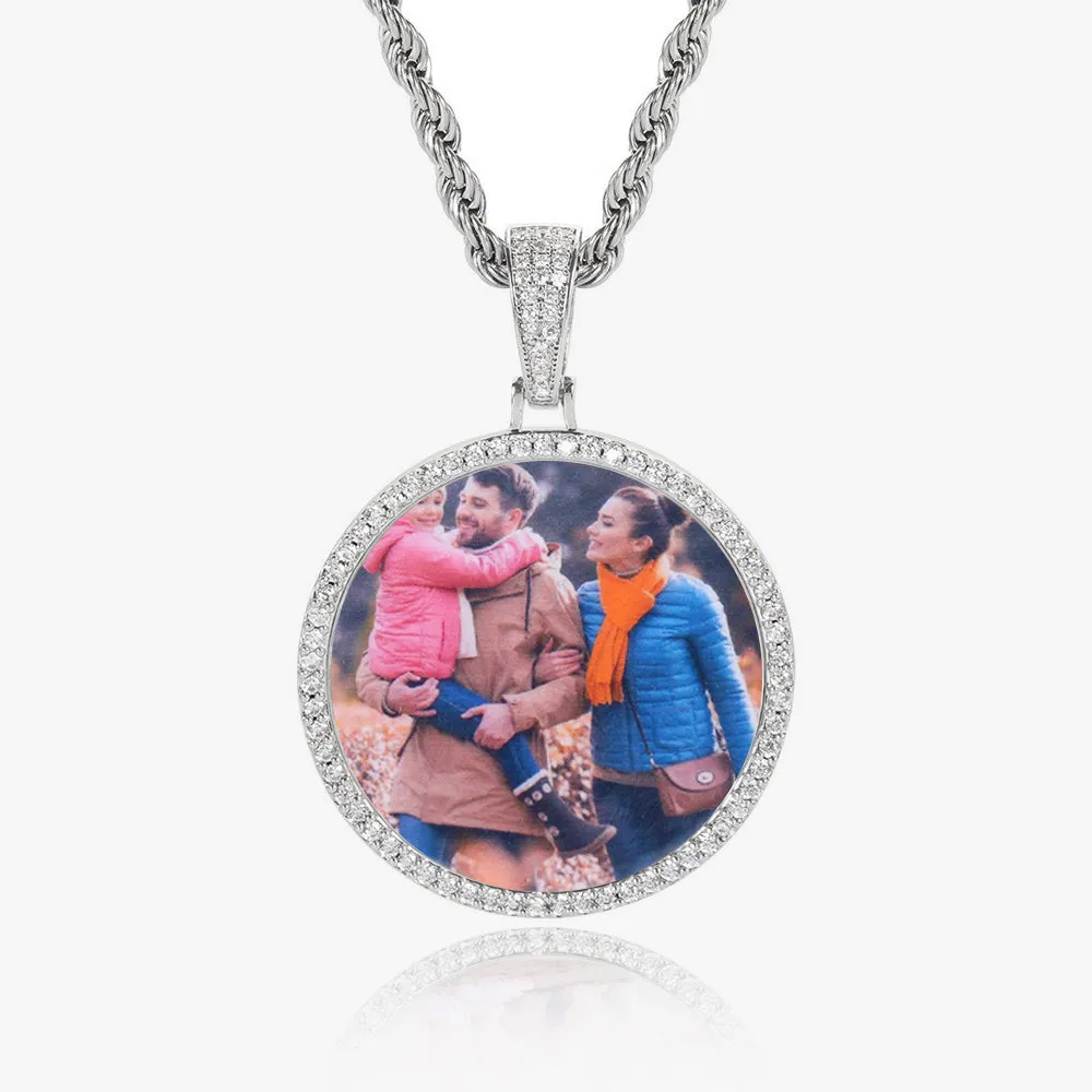 Custom Round Photo Pendant