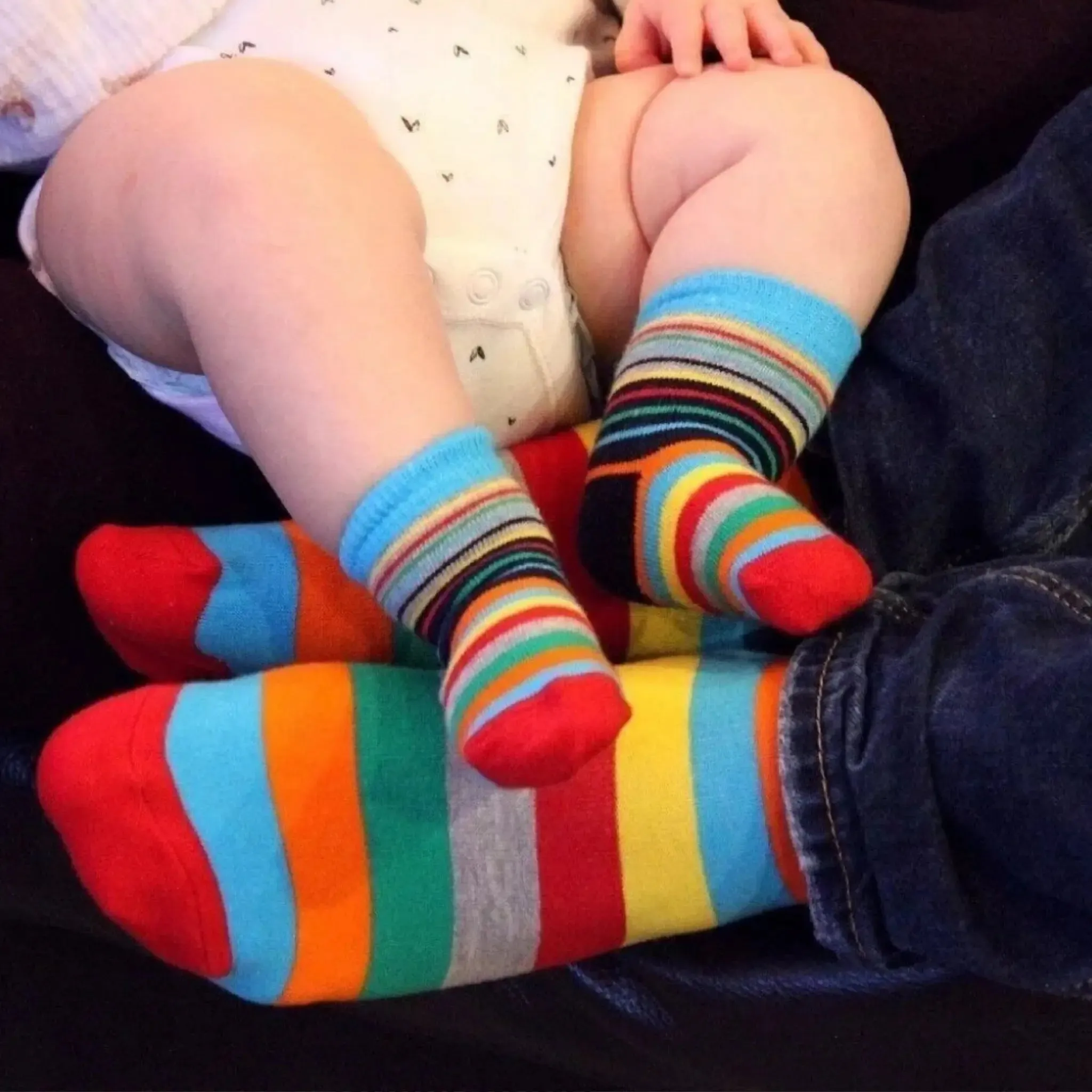 Daddy and Me Sock Giftbox - A matching pair of Cucamelon Socks for Daddy and Baby