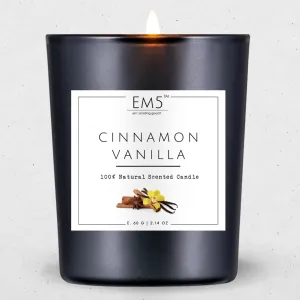 EM5™ Cinnamon Vanilla Scented Candle | Smokeless & Non-Toxic Candles for Home Decor & Aromatherapy | 60 Gm | Long Burning Time Up to 20 Hours | Best for Gifting