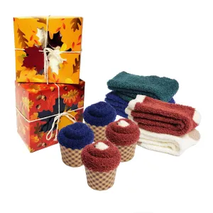 Fall cozy socks gift box