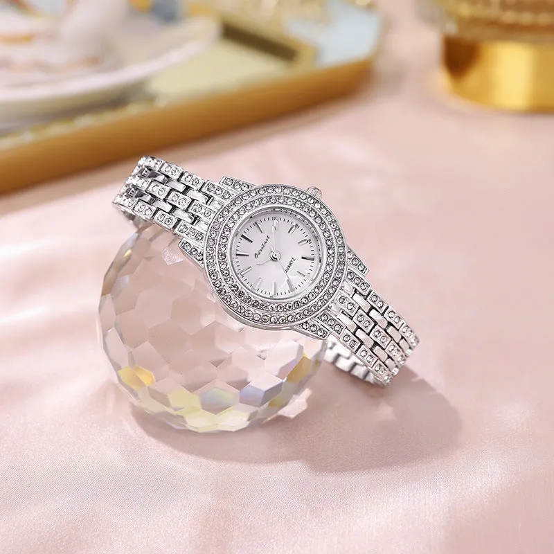 Fashionable Quartz Watch For Women With Waterproof Performance  Luxury Diamond Watches