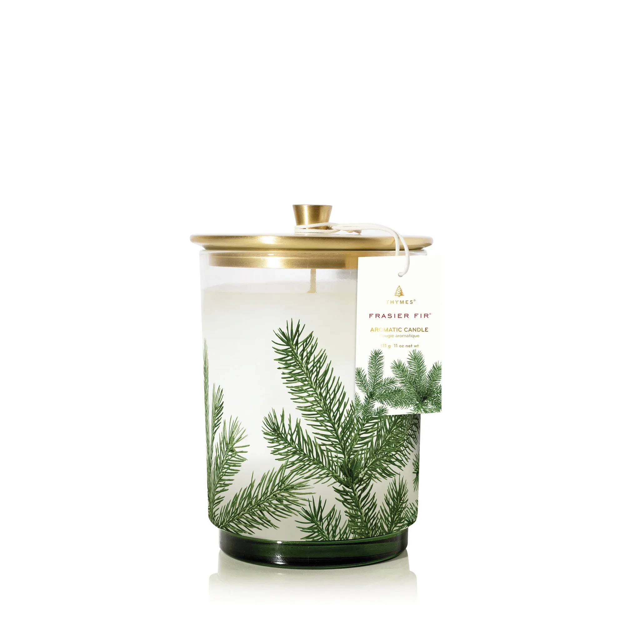 Frasier Fir Medium Pine Needle Luminary with Lid