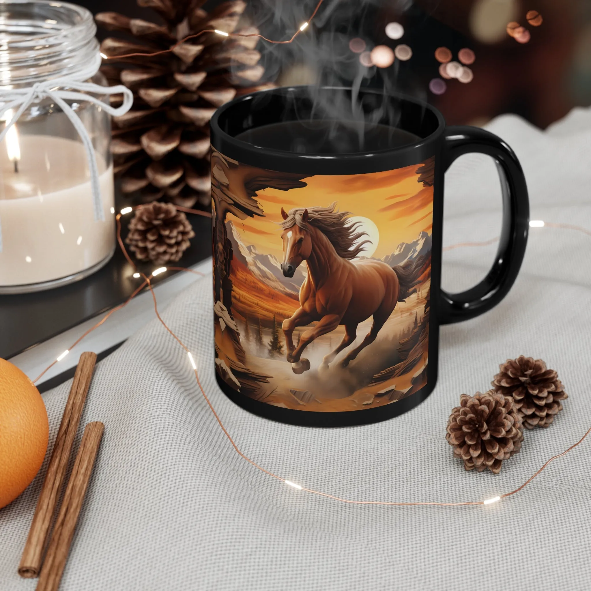 GALLOPING IN THE SUN HORSE MUG - MUGSCITY - Free Shipping