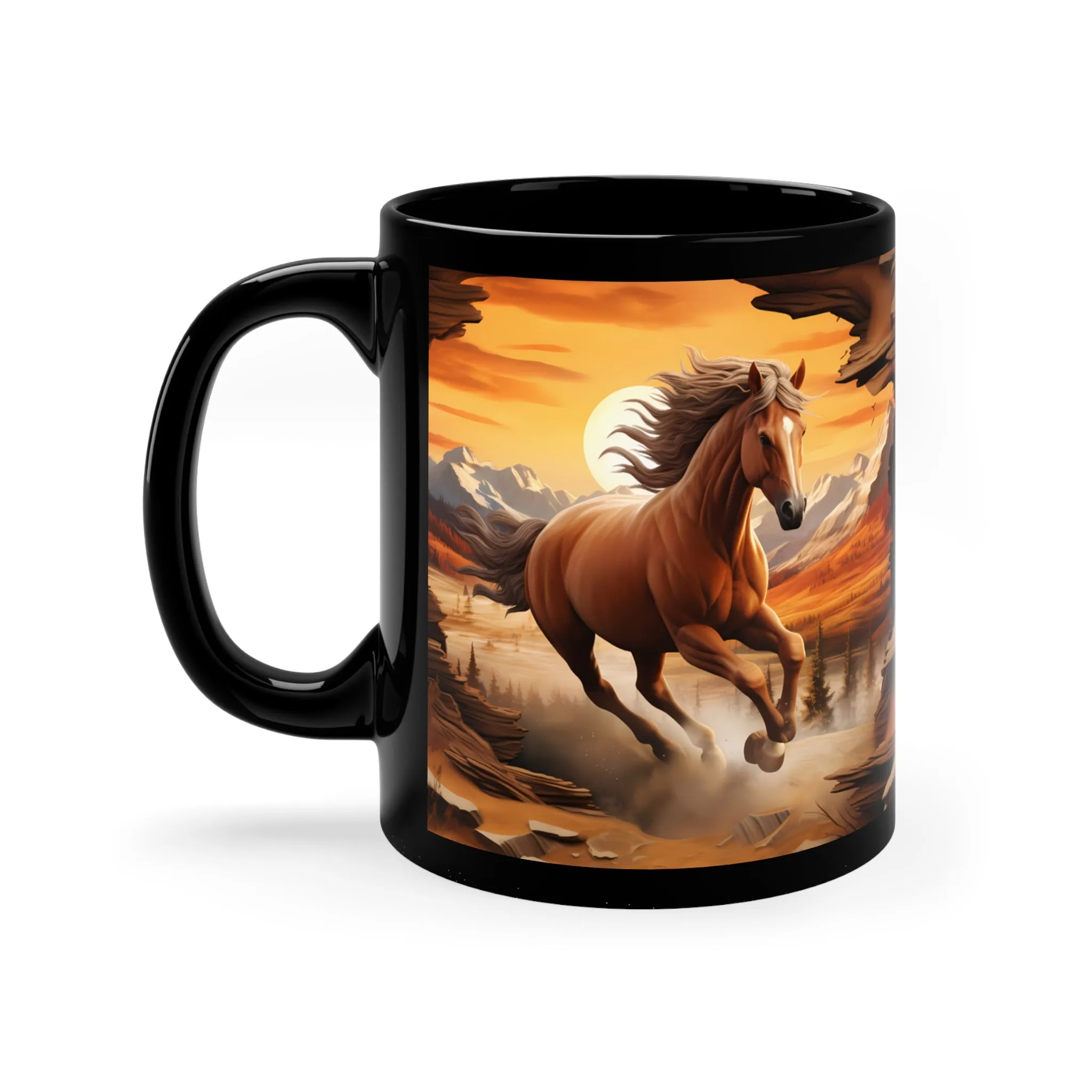 GALLOPING IN THE SUN HORSE MUG - MUGSCITY - Free Shipping