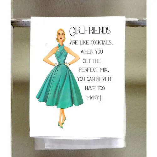 Girlfriends & Cocktails Kitchen Towel