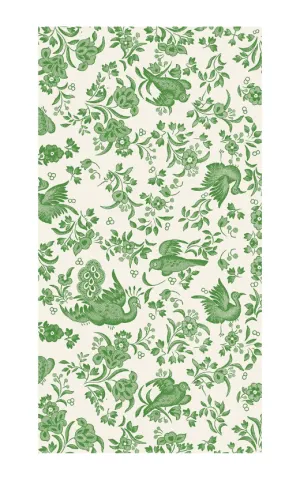 Green Regal Peacock Guest Towels