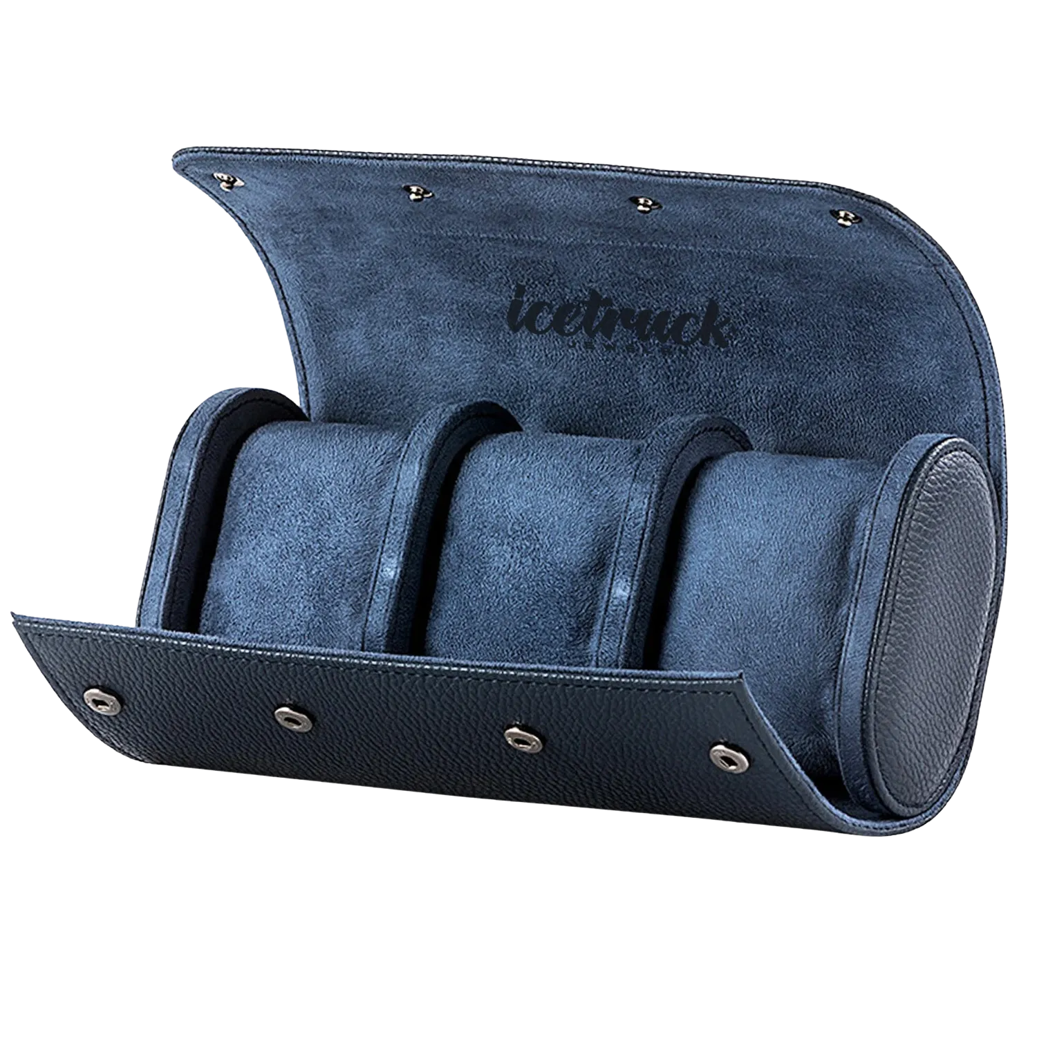 Icetruck 3-Slot Leather Travel Case