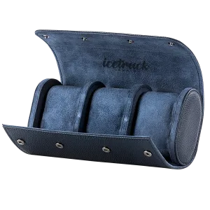 Icetruck 3-Slot Leather Travel Case