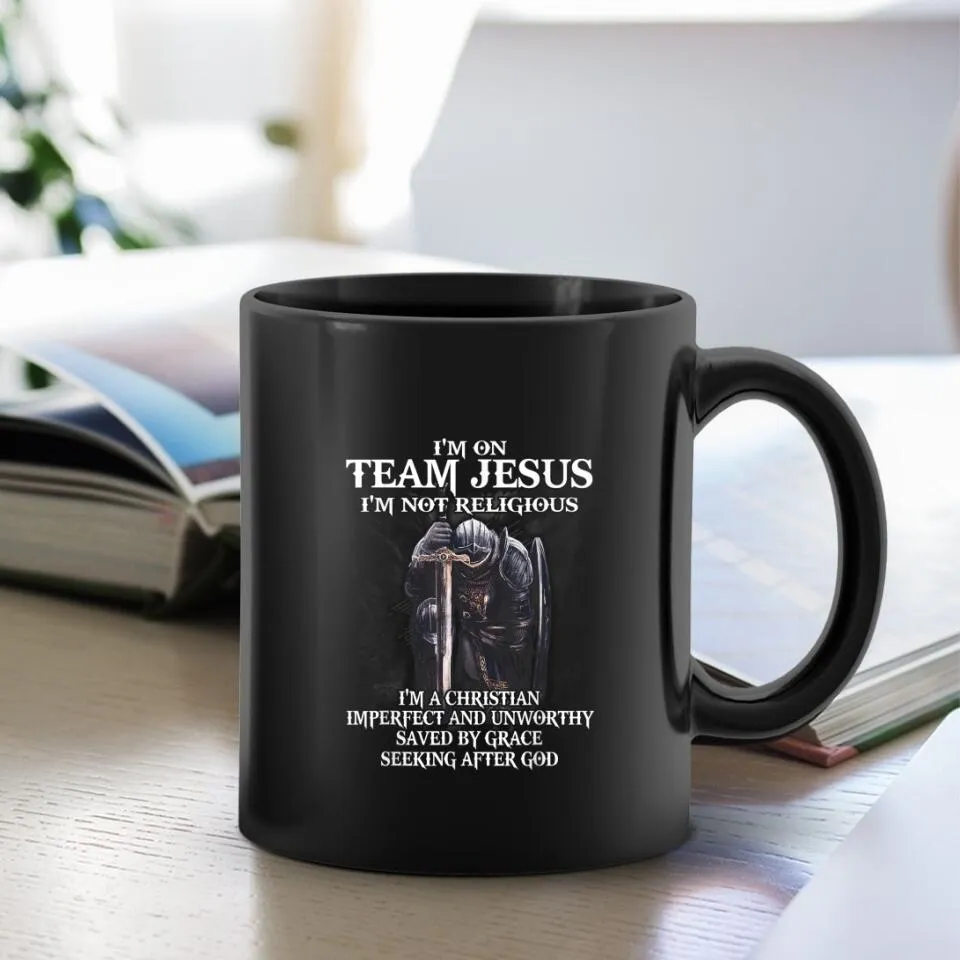 I'm On Team Jesus - Mugs - Bible Verse Mugs - Scripture Mugs - Religious Faith Gift - Gift For Christian - Ciaocustom