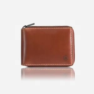 Jekyll & Hide Texas Large Zip Around Wallet With Coin, Clay