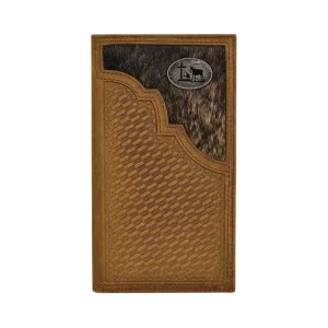 Justin Men's Hair On Rodeo Wallet Brown