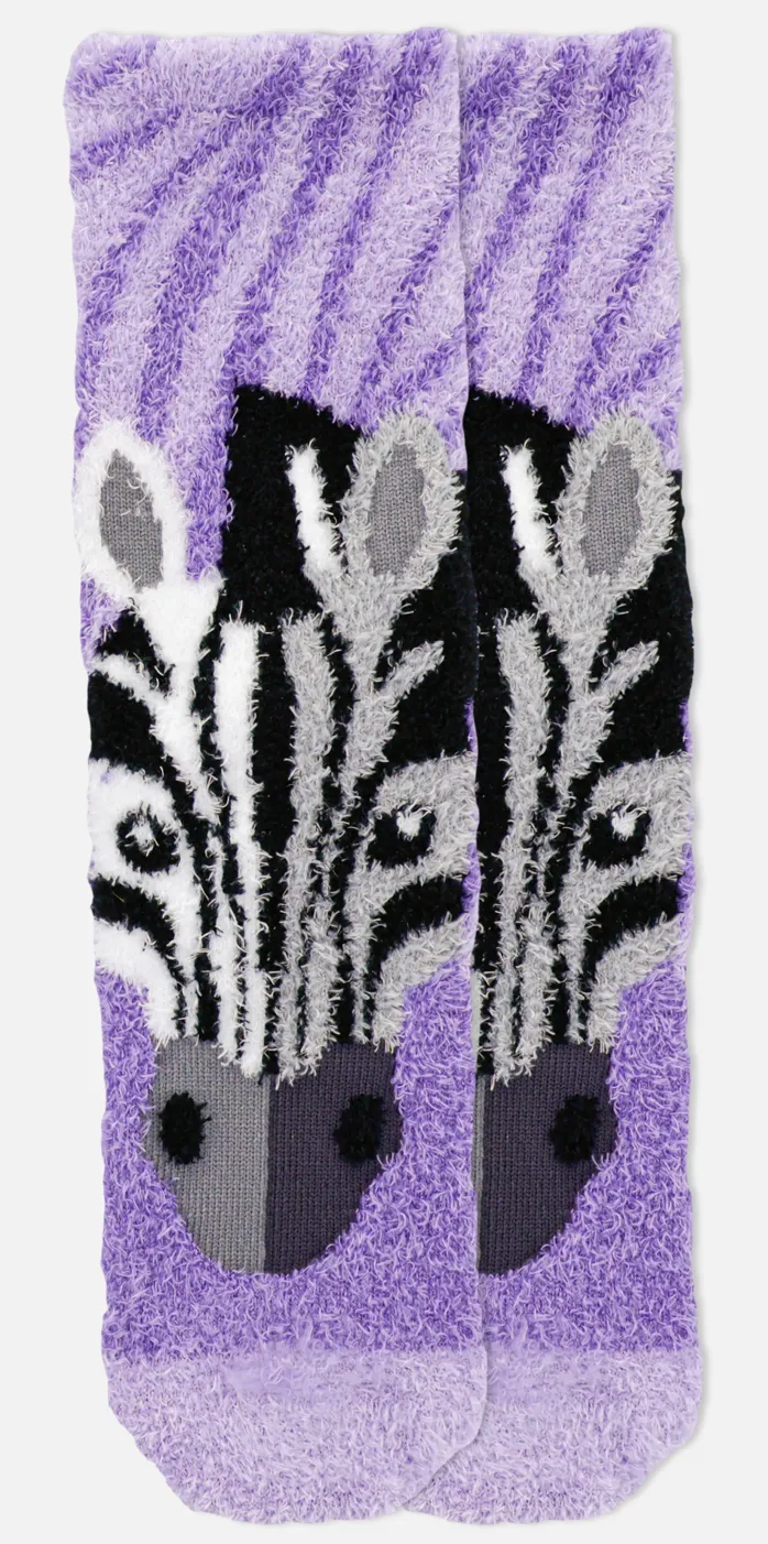 Kid's Cozy Zebra  Socks