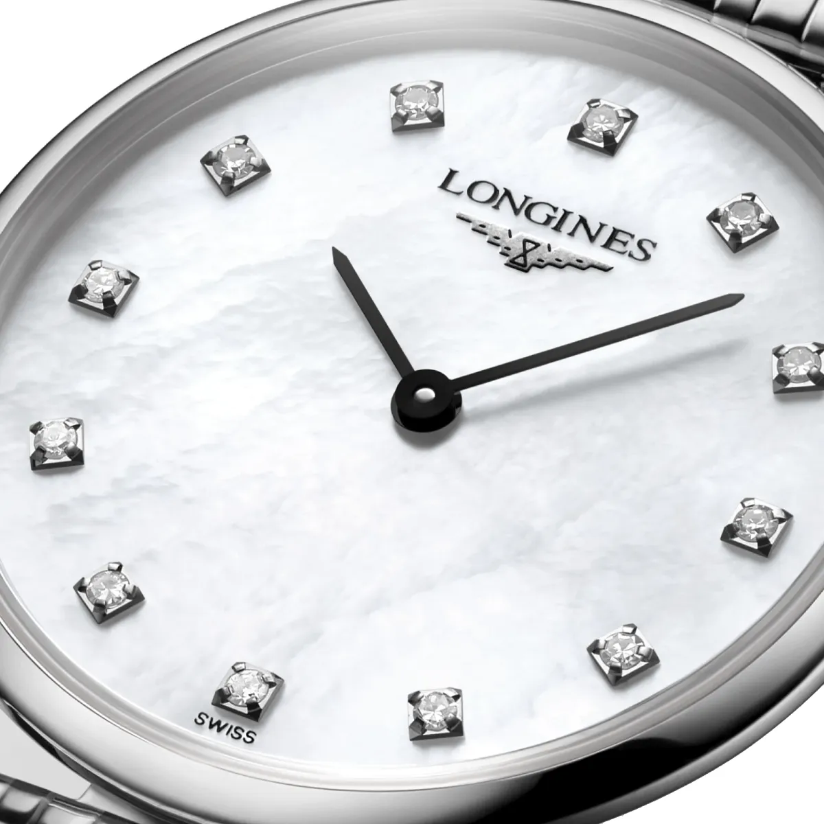 La Grande Classique de Longines 24mm Mother of Pearl Diamond Dot Dial Quartz Ladies Watch