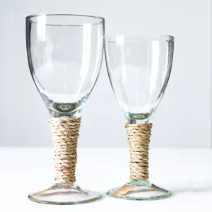 Large Seagrass Wine Glass